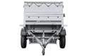 Remorque neuve 200x106 avec bâche plate, rehausses de ridelles et roue jockey - Garden Trailer 200 KIPP
