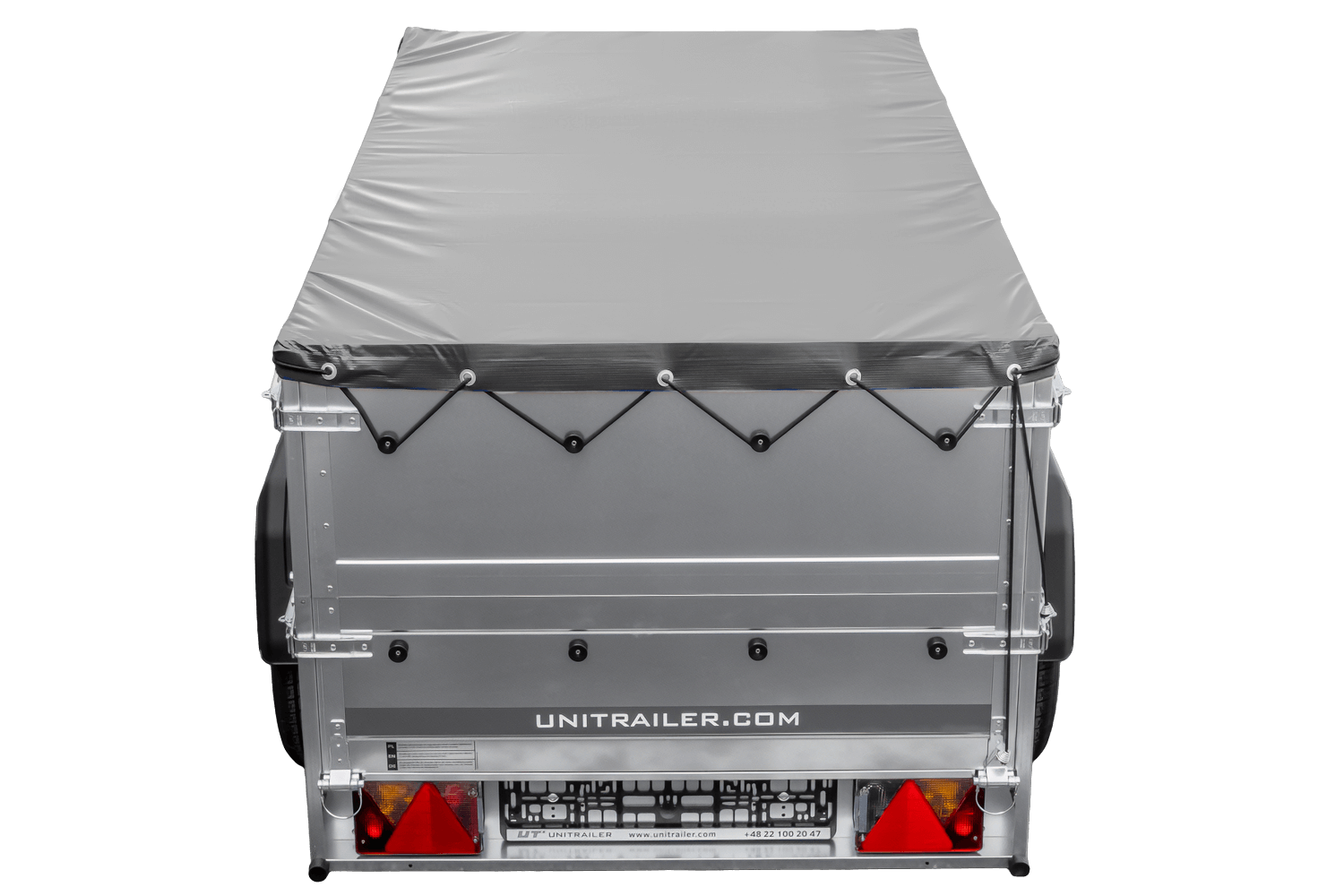 Neuer Anhänger 200x106 mit flacher Plane, erhöhten Bordwänden und Stützrad - Garden Trailer 200 KIPP