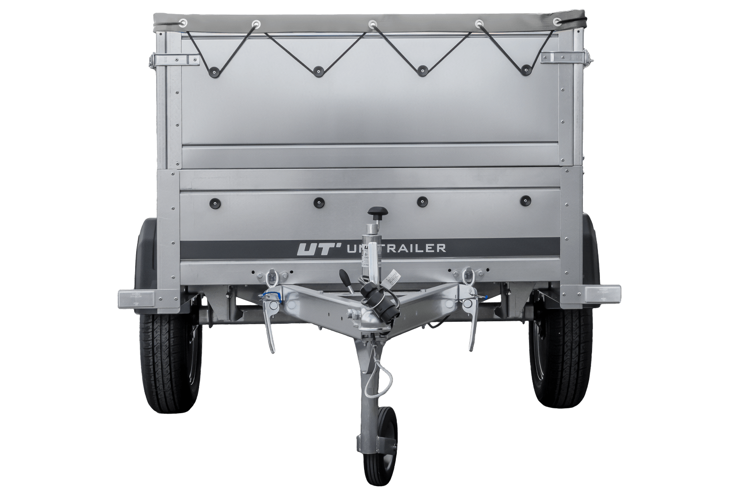 Neuer Anhänger 200x106 mit flacher Plane, erhöhten Bordwänden und Stützrad - Garden Trailer 200 KIPP
