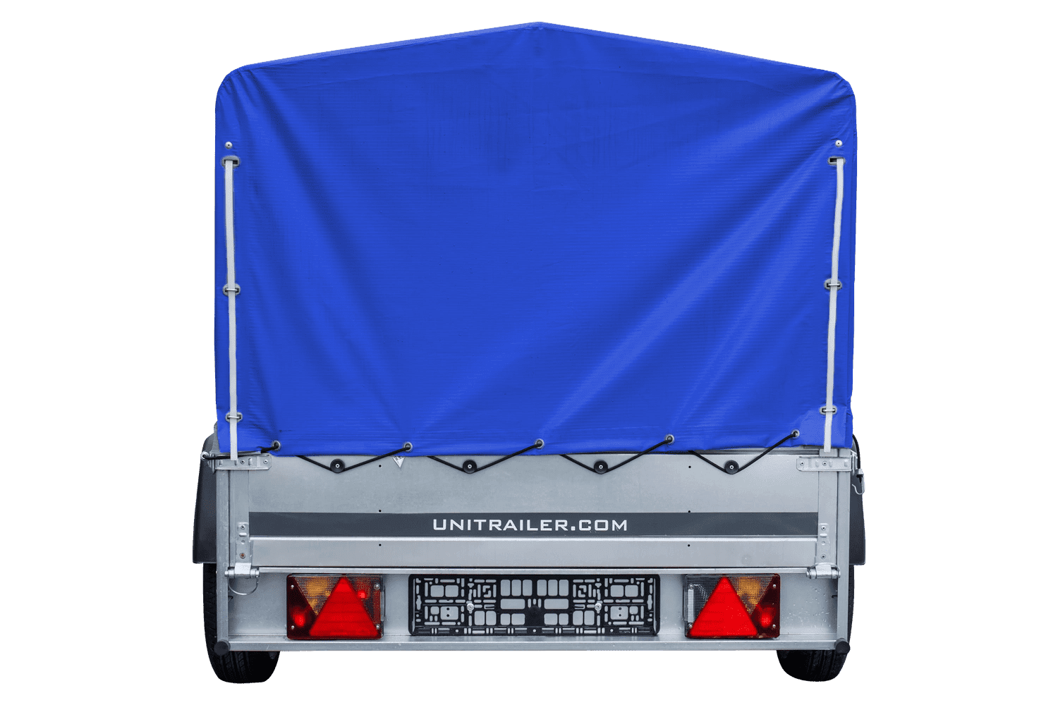 UNITRAILER Garden Trailer 230 KIPP – Straßenanhänger mit hoher blauer Plane