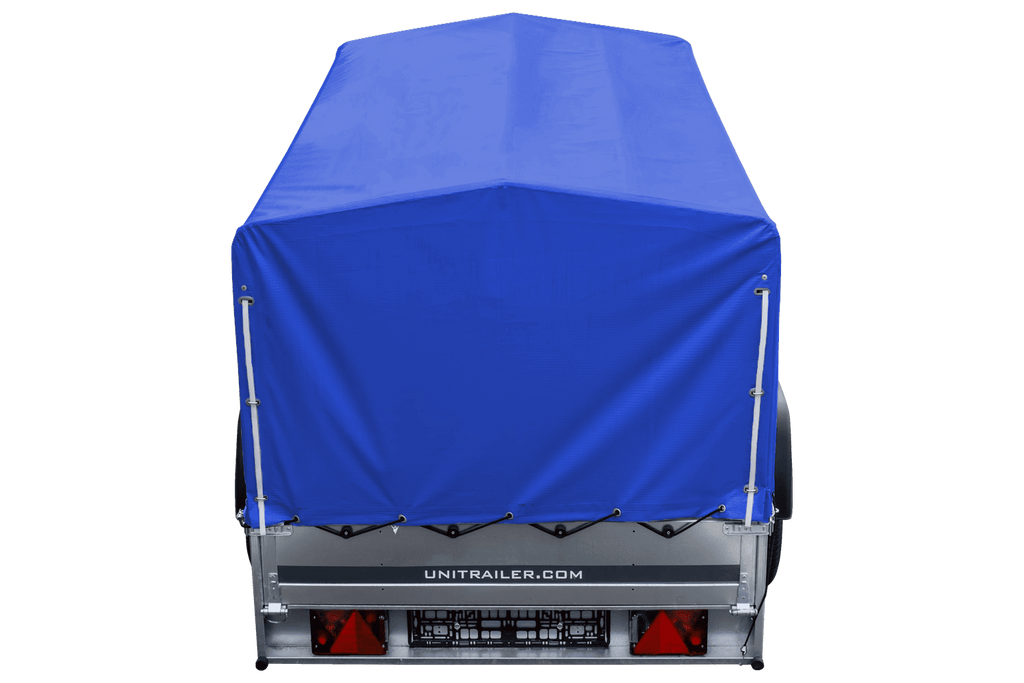 UNITRAILER Garden Trailer 230 KIPP – Straßenanhänger mit hoher blauer Plane