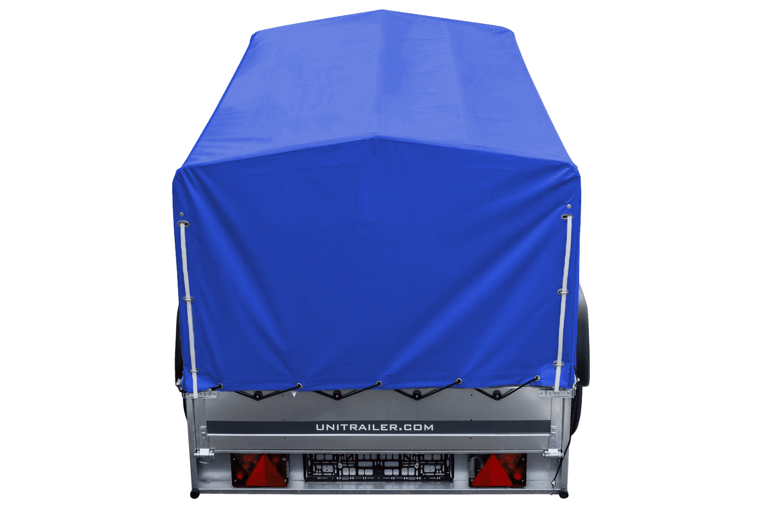 UNITRAILER Garden Trailer 230 KIPP – Straßenanhänger mit hoher blauer Plane