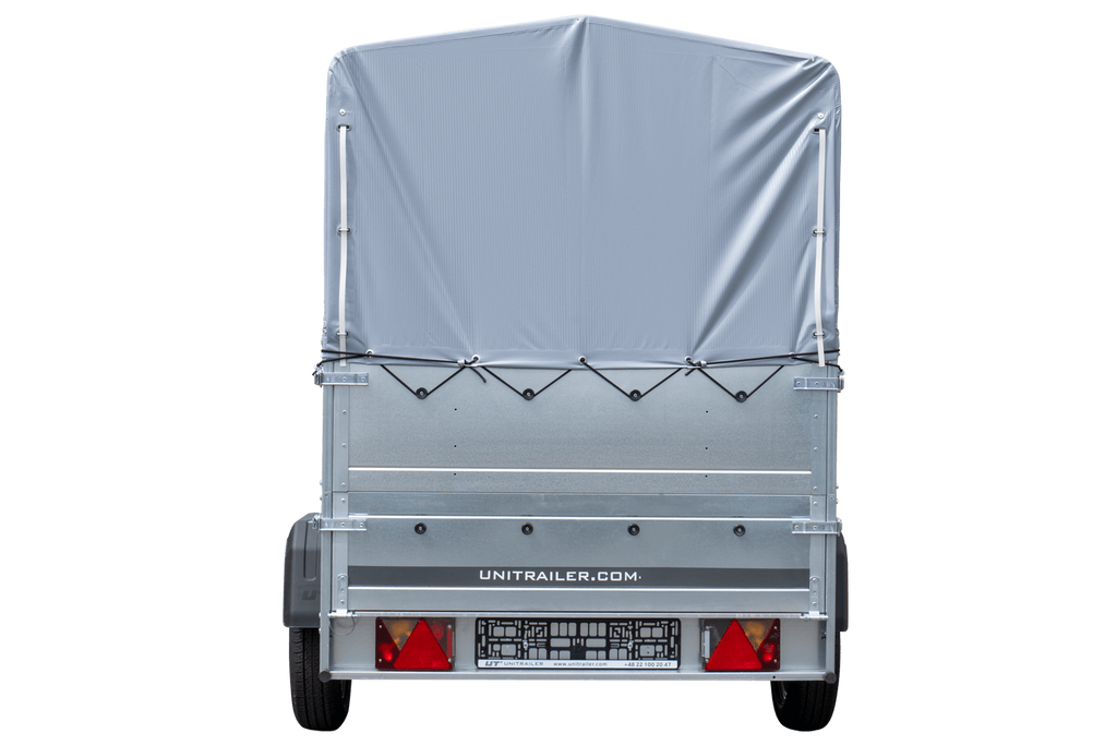 Hoher Anhänger mit erhöhten Bordwänden und hoher Plane - 2,30 x 1,25 m - Garden Trailer 230 KIPP