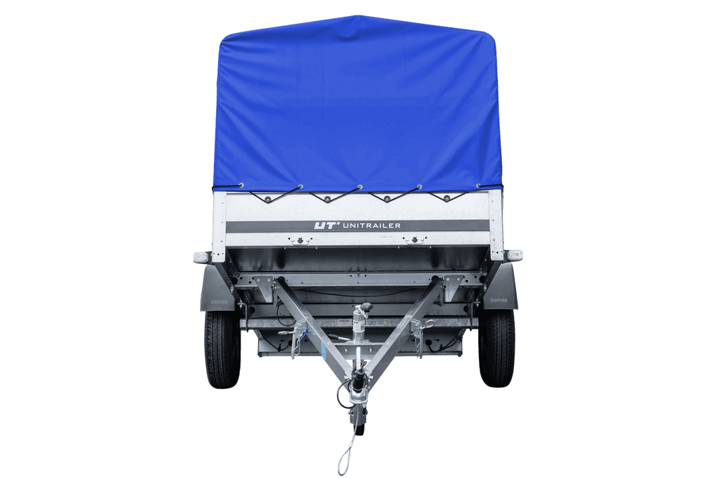UNITRAILER Garden Trailer 230 KIPP – Straßenanhänger mit hoher blauer Plane