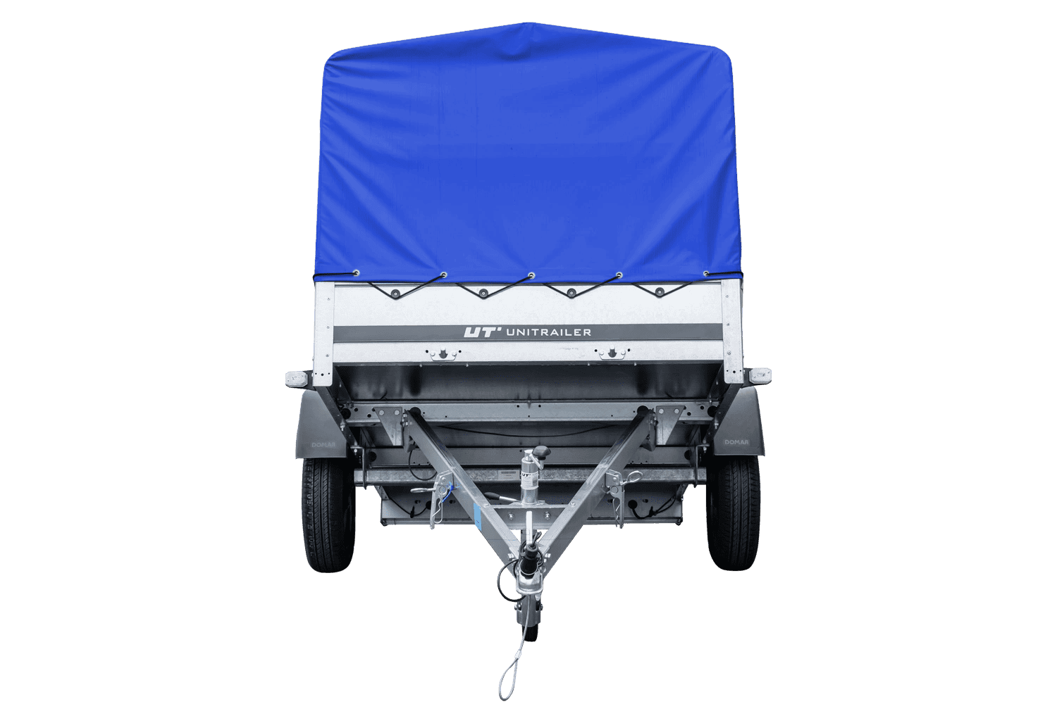 UNITRAILER Garden Trailer 230 KIPP – Straßenanhänger mit hoher blauer Plane