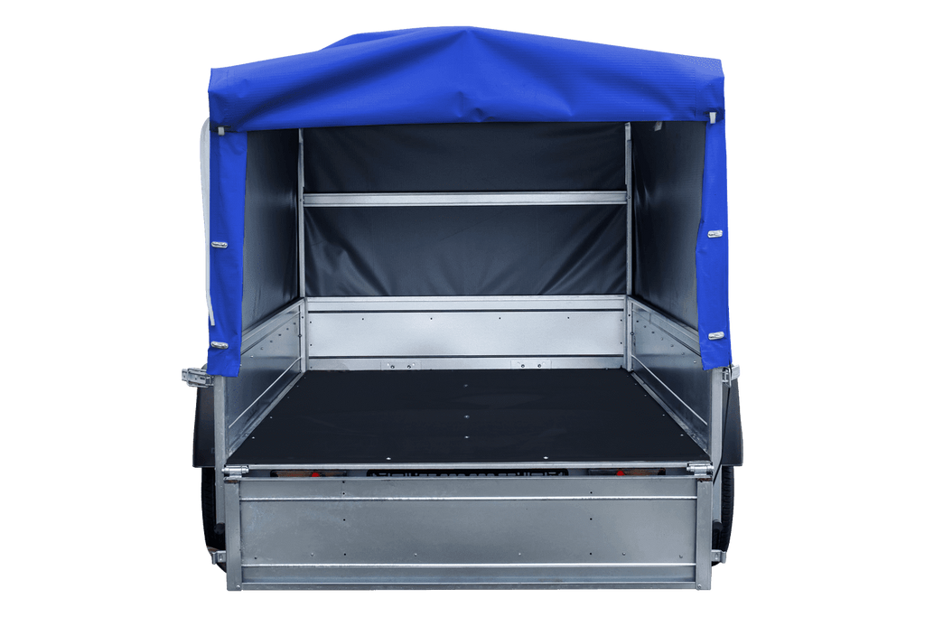 UNITRAILER Garden Trailer 230 KIPP – Straßenanhänger mit hoher blauer Plane