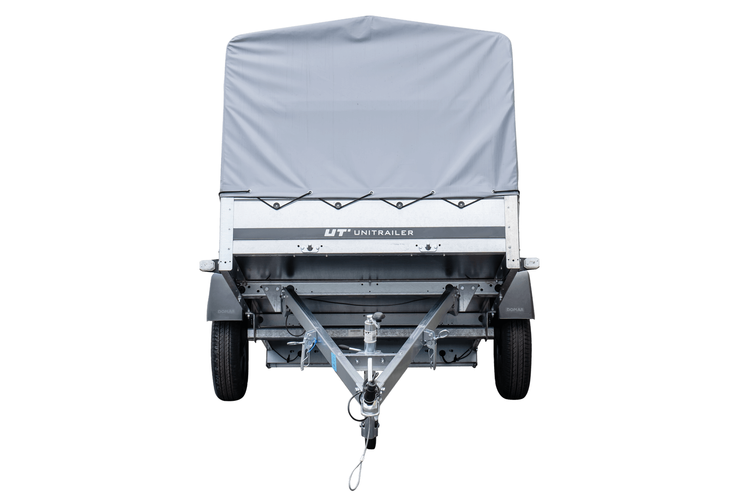 Straßenanhänger mit hoher Plane, Bügel H-800 und Stützrad 230x125 Garden Trailer 230 KIPP