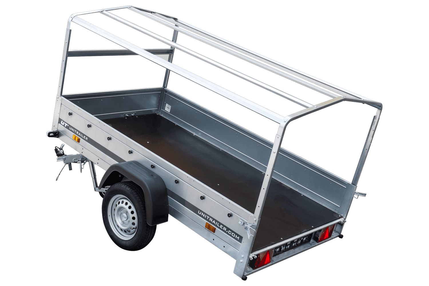 UNITRAILER Garden Trailer 230 KIPP – Straßenanhänger mit hoher blauer Plane