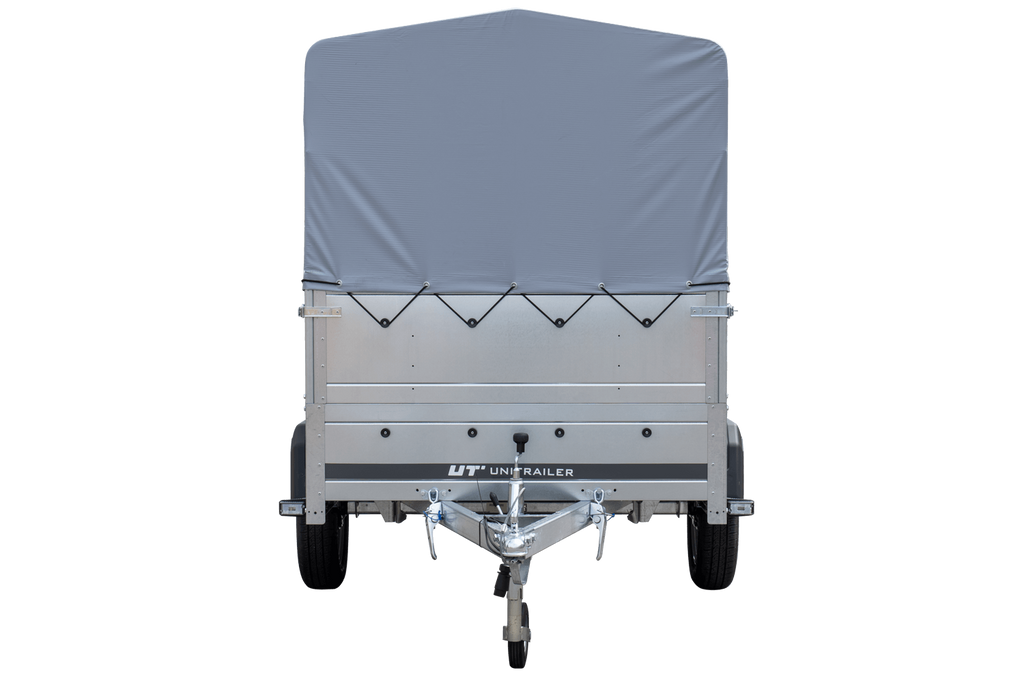 Hoher Anhänger mit erhöhten Bordwänden und hoher Plane - 2,30 x 1,25 m - Garden Trailer 230 KIPP