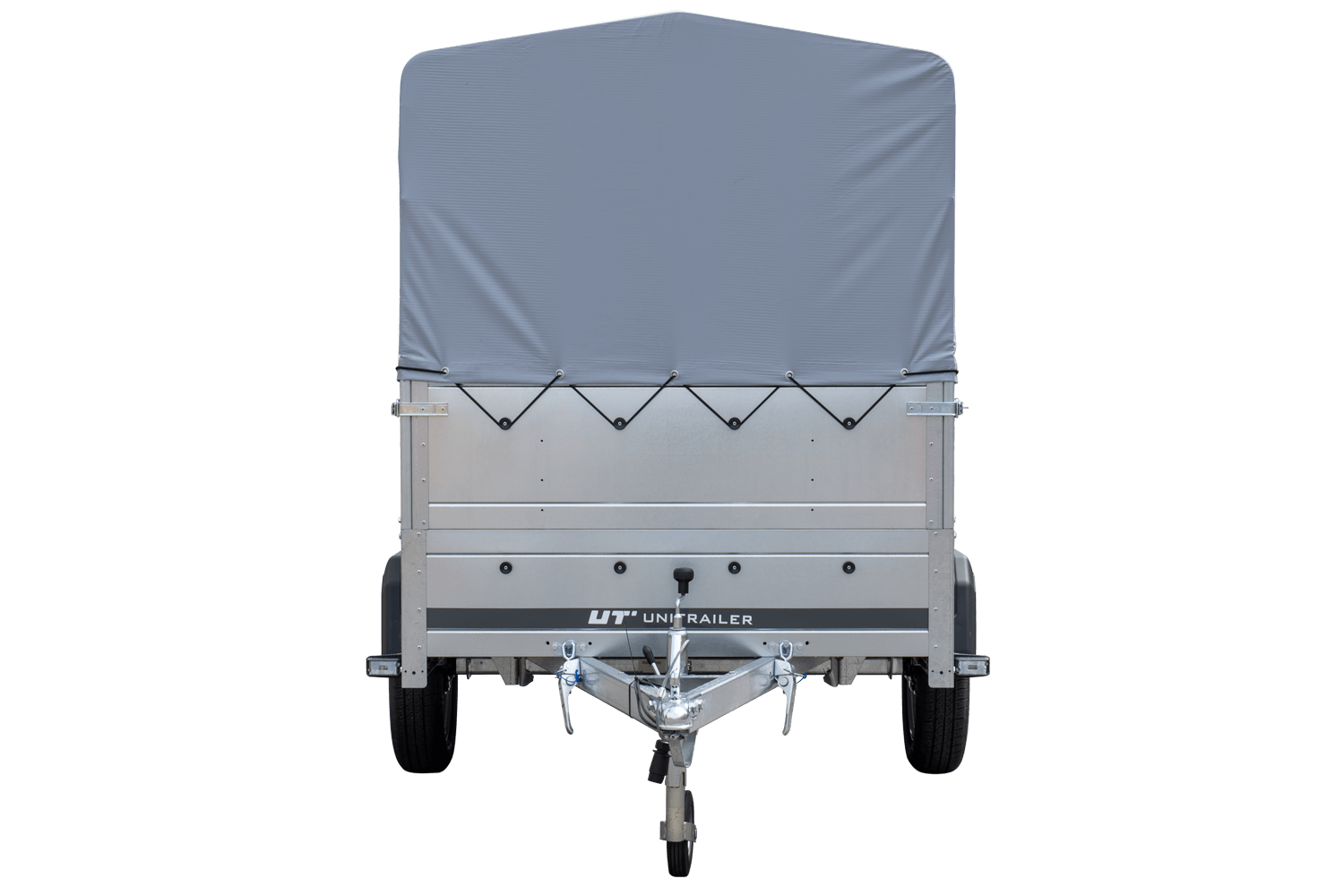 Hoher Anhänger mit erhöhten Bordwänden und hoher Plane - 2,30 x 1,25 m - Garden Trailer 230 KIPP