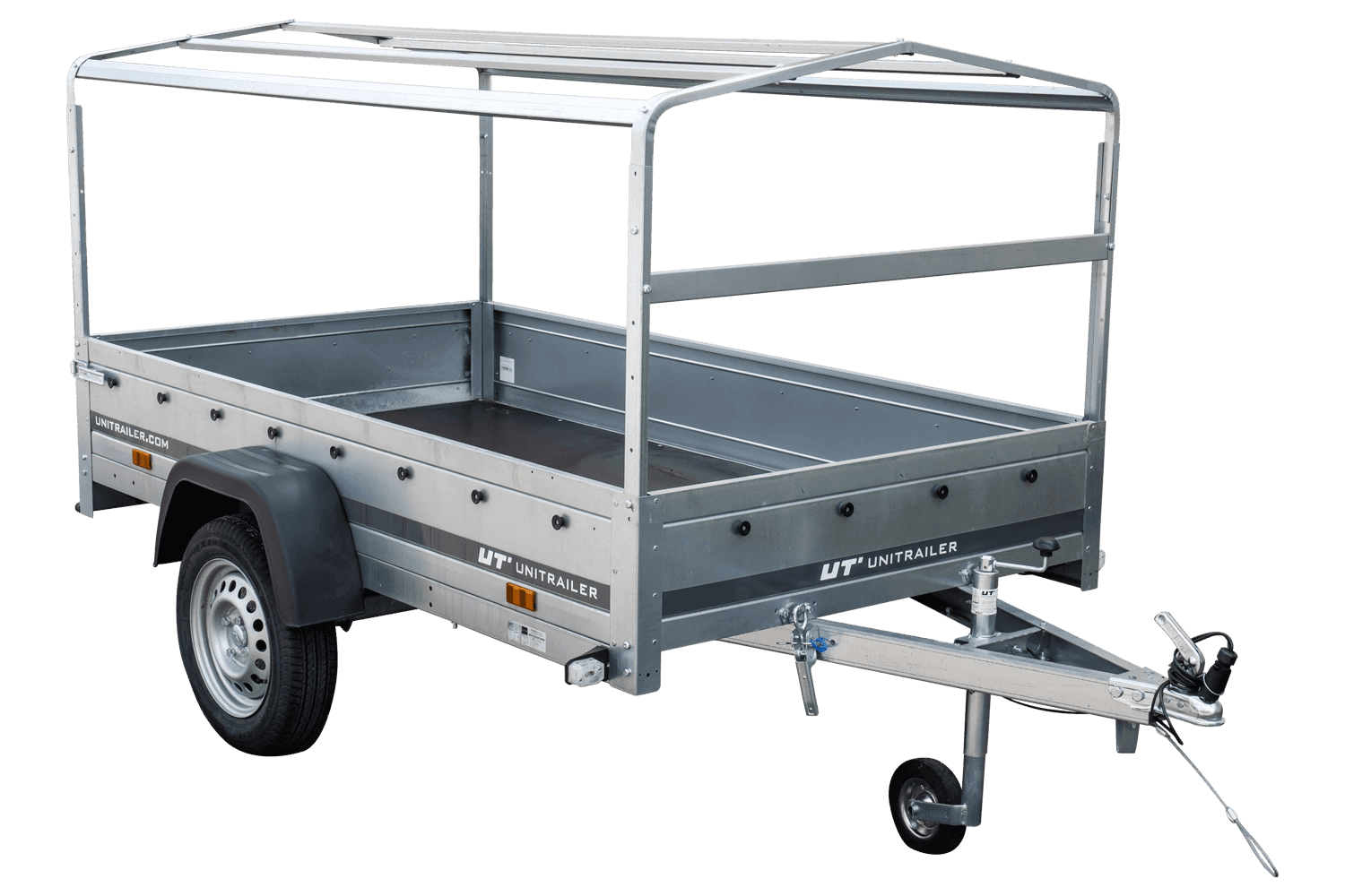 UNITRAILER Garden Trailer 230 KIPP – Straßenanhänger mit hoher blauer Plane