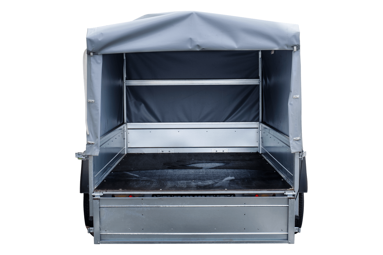 Straßenanhänger mit hoher Plane, Bügel H-800 und Stützrad 230x125 Garden Trailer 230 KIPP