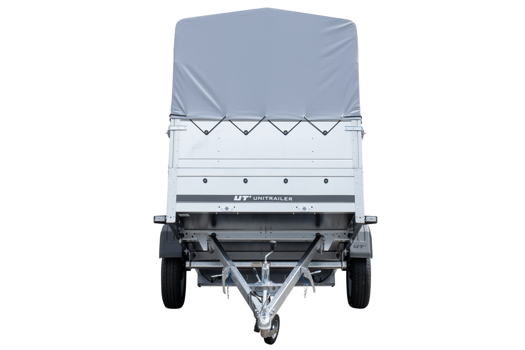 Hoher Anhänger mit erhöhten Bordwänden und hoher Plane - 2,30 x 1,25 m - Garden Trailer 230 KIPP