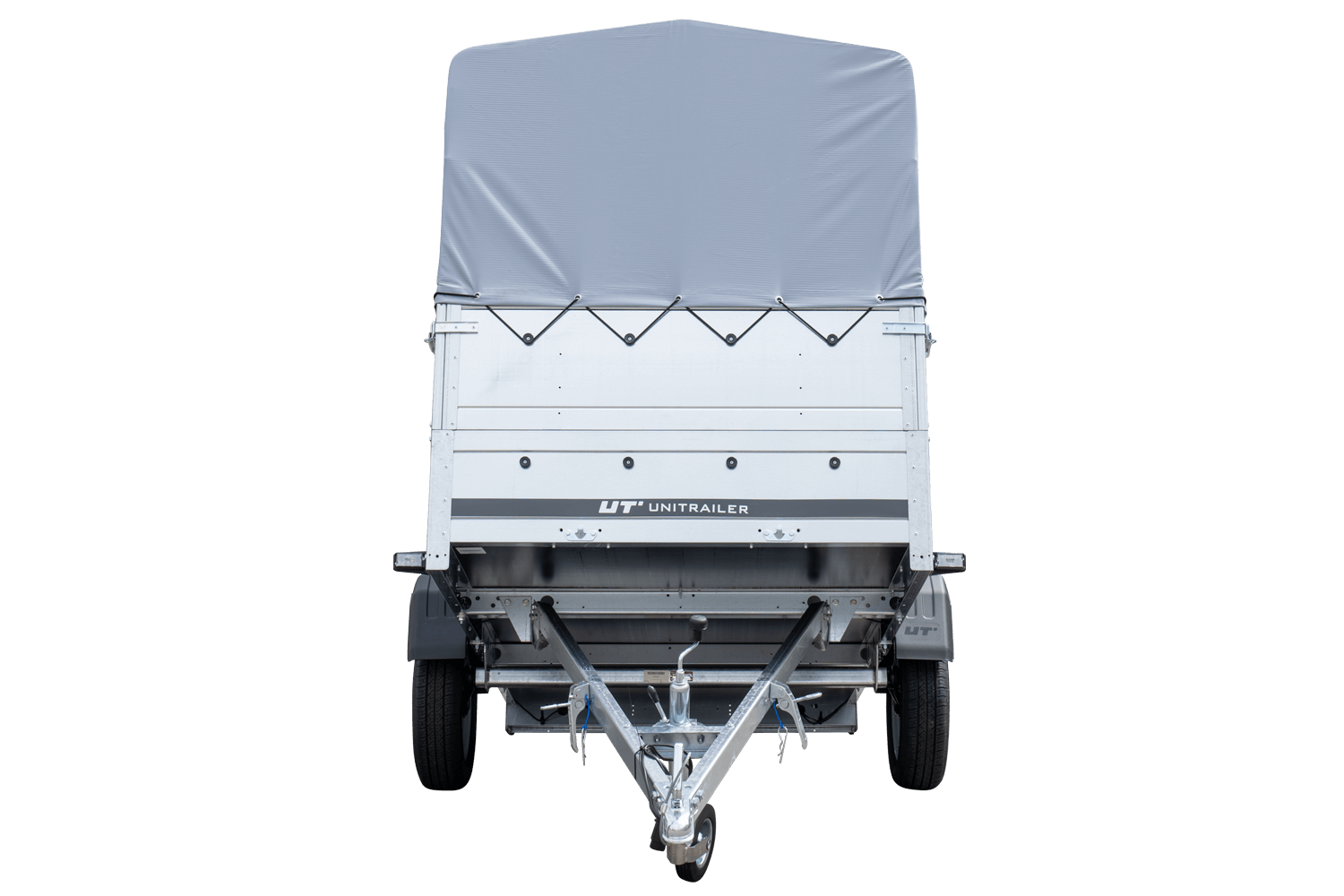 Hoher Anhänger mit erhöhten Bordwänden und hoher Plane - 2,30 x 1,25 m - Garden Trailer 230 KIPP