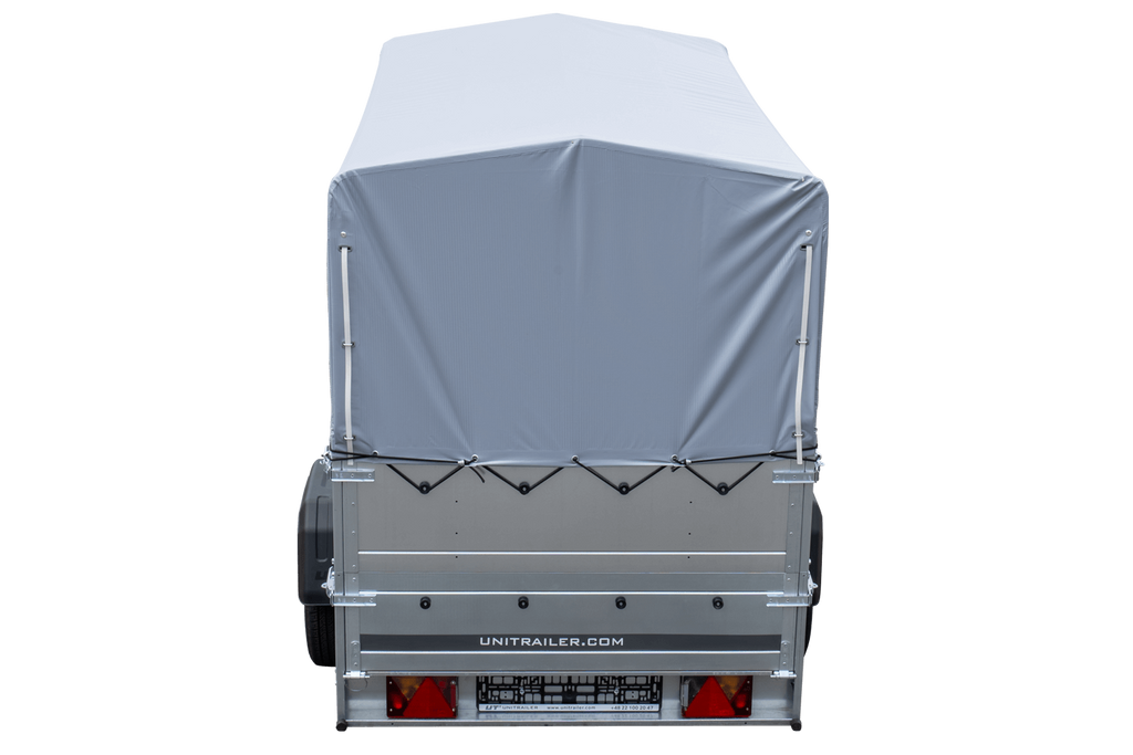 Hoher Anhänger mit erhöhten Bordwänden und hoher Plane - 2,30 x 1,25 m - Garden Trailer 230 KIPP