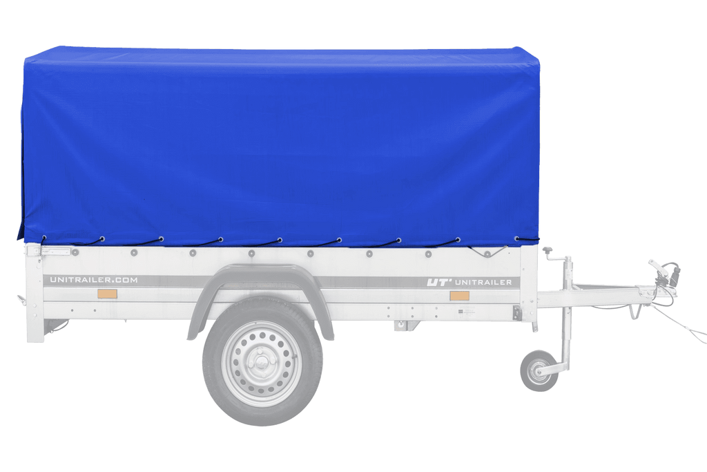 UNITRAILER Garden Trailer 230 KIPP – Straßenanhänger mit hoher blauer Plane