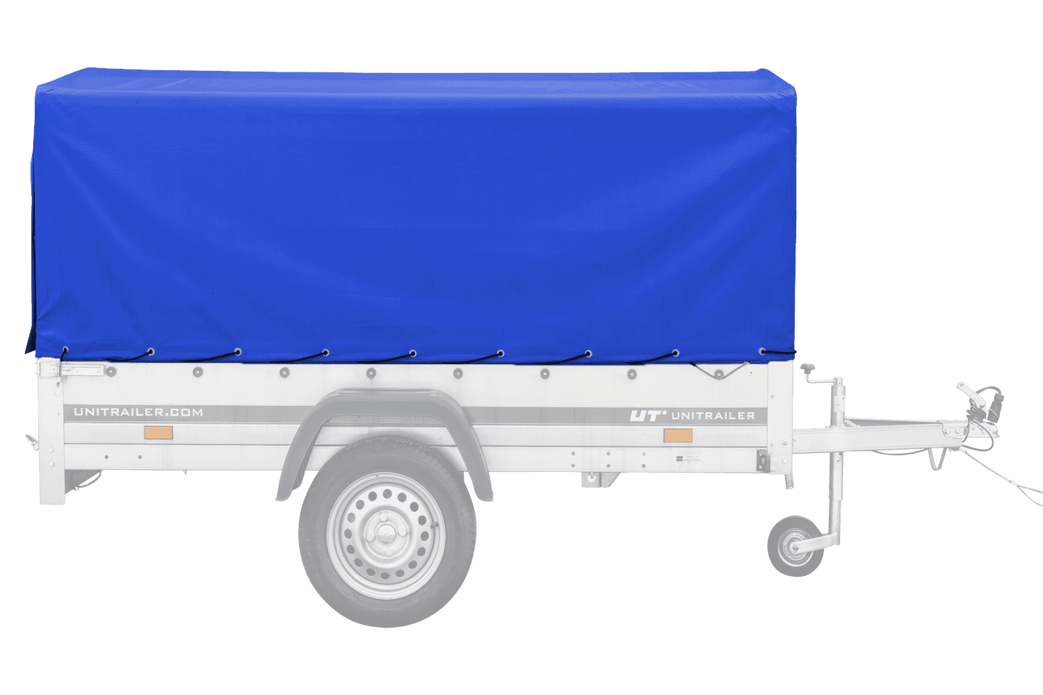 UNITRAILER Garden Trailer 230 KIPP – Straßenanhänger mit hoher blauer Plane