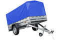 Remorque routière avec bâche haute bleue, arceau H-800 et roue jockey 230x125 Garden Trailer 230 KIPP