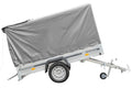 Remorque routière avec bâche haute (110 cm), arceau (110 cm) et roue jockey 230x125 Garden Trailer 230 KIPP