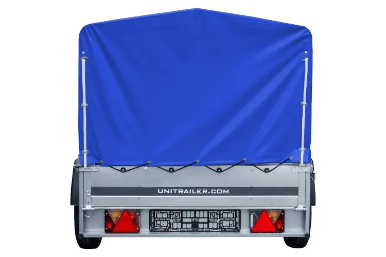 UNITRAILER Garden Trailer 230 KIPP – Straßenanhänger mit hoher blauer Plane