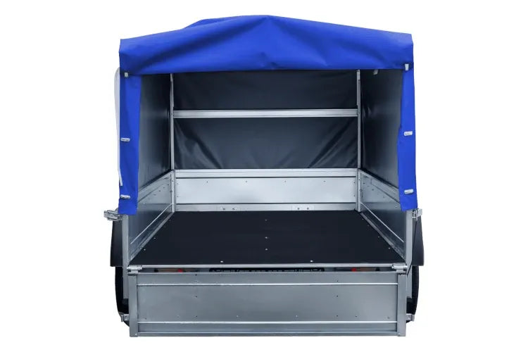 UNITRAILER Garden Trailer 230 KIPP – Straßenanhänger mit hoher blauer Plane